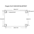 thumbnail image 3 of Kozyard 10' x 13' x 8' Morgan Outdoor Extra-Large Frame Beige Aluminum Pergolas, Waterproof, 3 of 7