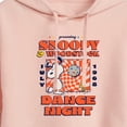 thumbnail image 3 of Peanuts - Snoopy And Woodstock Dance Night - Juniors Cropped Pullover Hoodie, 3 of 6