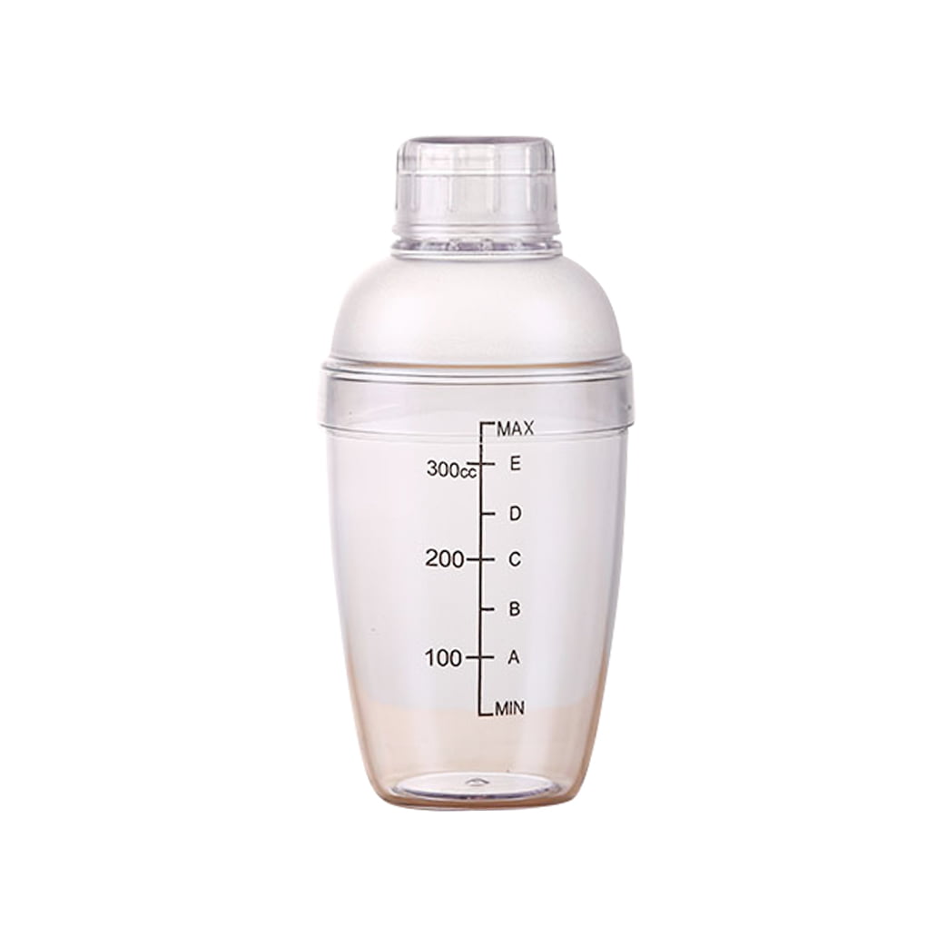 700ml Cocktail Shaker Plastic Clear Drink Shaker Bottle Detachable Milk Tea Pot Mixing Shakers with Scale for Home Bar