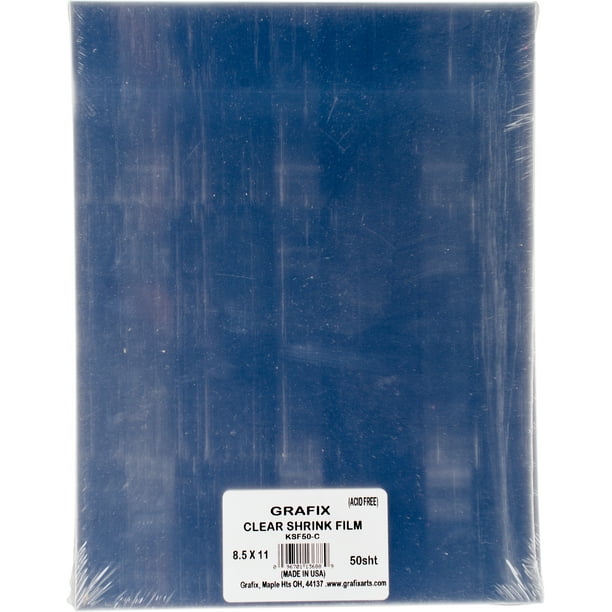 Shrink Film 8.5"X11" 50/PkgClear