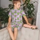 thumbnail image 4 of Balery Happy Frogs1 Conjunto de Pijama Infantil de Manga Corta con Estampado – Ropa de Dormir de Algodón Suave-Small, 4 of 6