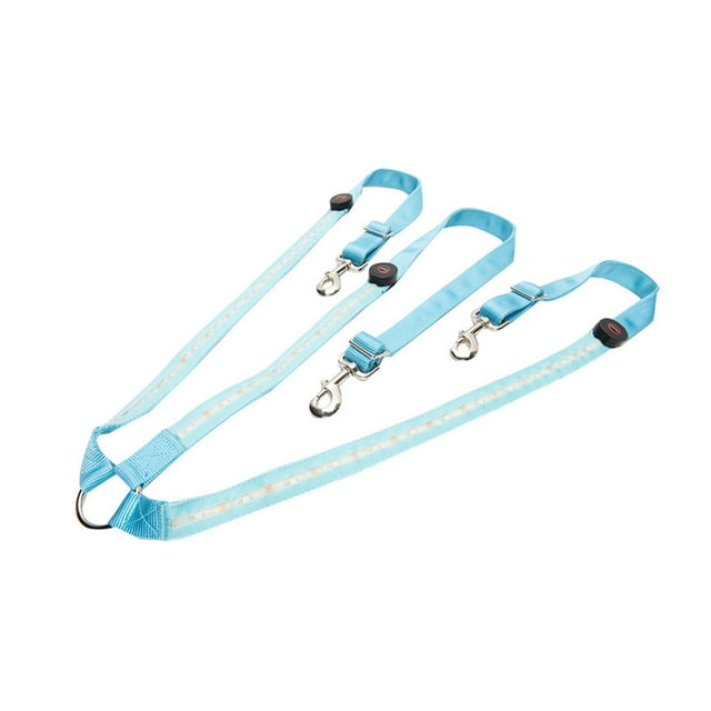 Transemion Collier de Poitrine de Cheval à LED Confortable et Réglable Harnais de Cheval en Nylon Bleu 1Set