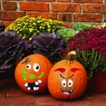 thumbnail image 6 of (2) Plastic Pumpkin Decorating Kit,  No-Carve Halloween Craft Set with Reusable Face Pieces DIY Pumpkin Decor for Spooky Funny & Playful Designs May Vary, 6 of 7