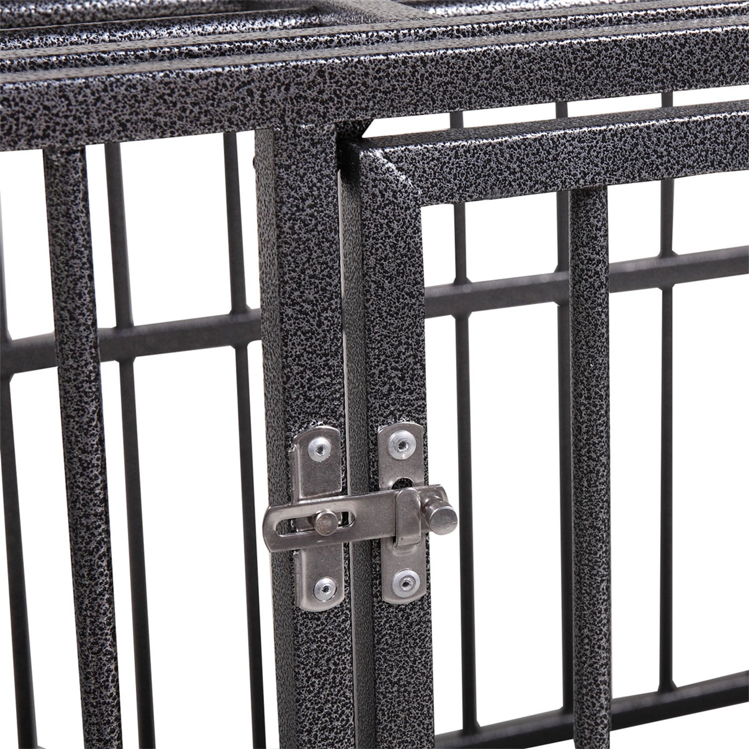 Pefilos 37" Large Dog House Indoor for Dogs, Heavy Duty Dog Crate, Escape Proof Dog Cage Kennel with Removable Tray and Wheels, Black, M Pefilos 37" Large Dog House Indoor for Dogs, Heavy Duty Dog Crate, Escape Proof Dog Cage Kennel with Removable Tray and Wheels, Black, M