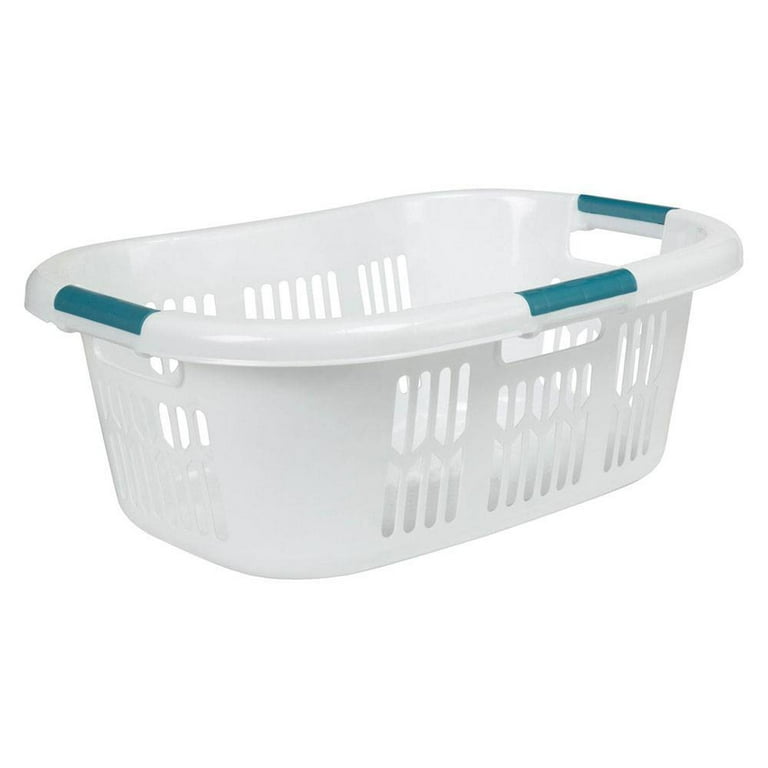 Rubbermaid Hip Hugger Laundry Basket, 3 Handle, 1.5 Bushel, 2 Pack