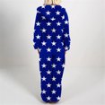 thumbnail image 3 of Cute Adult Onesies for Women Pajamas New Women Long Sleeve Hooded Jumpsuit Pajamas Casual Winter Warm Romper Sleepwear Style B-44 Blue S, 3 of 5