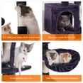 thumbnail image 4 of Cat Tree Heybly HCT004SG gris ahumado con juguete para gatos de interior, 4 of 9