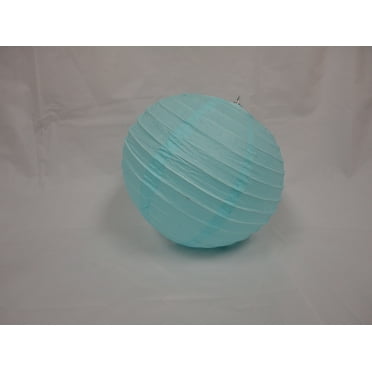 8" LIGHT BLUE CHINESE PAPER LANTERNS 10 COUNTS
