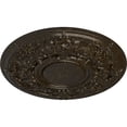 thumbnail image 3 of 32 3/4"OD x 2 1/2"P Jackson Ceiling Medallion (Fits Canopies up to 13 1/2"), Hand-Painted Stone Hearth Crackle, 3 of 6