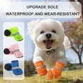 thumbnail image 2 of Gytml Breathable Mesh Dog Boots For Small Dogs, Adjustable Non- Rubber Sole Paw Protectors With Reflective Strip For Small Dogs Cat Puppy (S) Green-14x13x1cm, 2 of 4