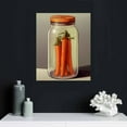 thumbnail image 4 of Nawypu  Funny Room Decor The Last Carrot Posters Bedroom Wall Decor for Boys Girl Cool Kitchen Wall Decoration Heartbroken Carrot in Glass Bottle Canvas Print for Home Office Wall Decor Beige, 4 of 4