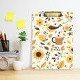 thumbnail image 2 of FORMRS Acrylic Clipboard with Low Profile Clip Standard A4 Letter Size, 12.5" x 9", Beige Birds Floral, 2 of 8