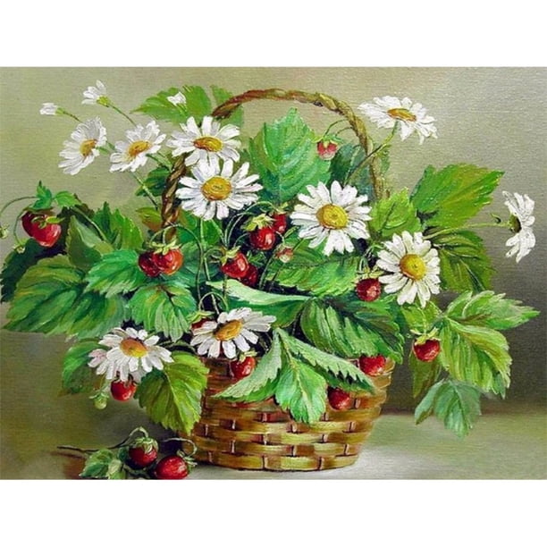 Taladro Diamante Pintura (DB2797) 5D DIY Completo Flor Bordado Craft Kit Decoración (B312) 45x60cm FLhrweasw Nuevo