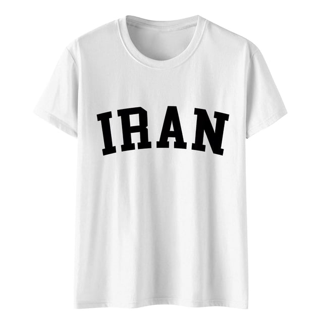Camiseta de Manga Corta Impresa de Cuello Alto para las Mujeres, Tops de Cuello Redondo para las Mujeres Mezcla de Poliéster de Spandex de Uso Diario Casual