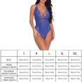 thumbnail image 4 of Mono sexy Mono de cosplay suave Mono de tela con pantalla de encaje para mujeres adultas, Azul brillante, XL Kearding XX000036-48, 4 of 7