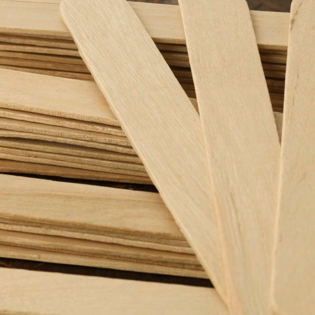 320pcs Unfinished Wooden Jumbo Popsicle Sticks - for Crafts - Factory Direct Craft