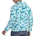 thumbnail image 6 of Haiem Winter Warmth Blue Knitted Patterned Men's Hoodie with Kangaroo Pocket - Ideal Pullover Sweatshirt for Daily Wear, Travel, and Home-4X-Large, 6 of 7