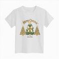 thumbnail image 5 of NOLDARES Kids Christmas Shirt Girls Boys Merry Christmas Tshirt Xmas Tree Short Sleeve Tops Xmas Gifts Christmas Party Outfits(D107-White), 5 of 6
