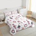 thumbnail image 3 of Manfei Merry Christmas Full Size Comforter Sets for Teens, Nutcracker Gingerbread Man Bedding Comforter Set, Princess Bowknot Reversible Bedding Sets, Lightweight Room Decor, 3-Piece, 3 of 8