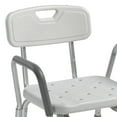 thumbnail image 5 of Drive Medical 12445KD-1 Shower Chair with Back and Padded Arms, Adjustable Height Bath Stool with Nonslip Feet, Tub Chair for Elderly, Bath Seat with Back, 350 LB Weight Cap, White, 5 of 5