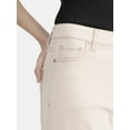 thumbnail image 3 of Time and Tru Women's Cropped Flare Jeans with Raw Hem, 26” Inseam, Sizes 2-20, 3 of 5