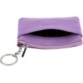 thumbnail image 4 of LAICAIW Women's Genuine Leather Coin Purse Mini Pouch Change Wallet with Keychain, Lavander, 4 of 7