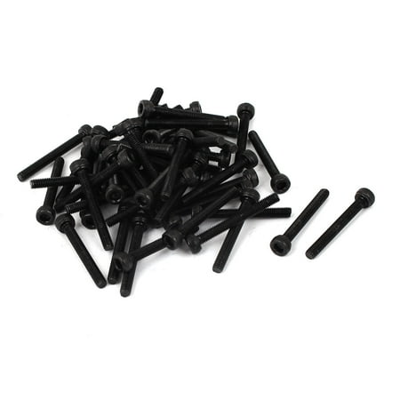 

Uxcell M3 x 25mm Carbon Steel Hex Socket Cap Head Screws Bolts Fastener Black (50-pack)
