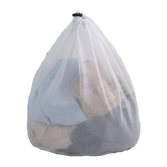 yulier Large Fine Mesh Laundry Bag with Drawstring Closure, Laundry Bags for Delicates Clothes, Laundry Hamper/Basket Liner Bag, Machine Washable Wash Bag for Travel, College Dorm, Apartment