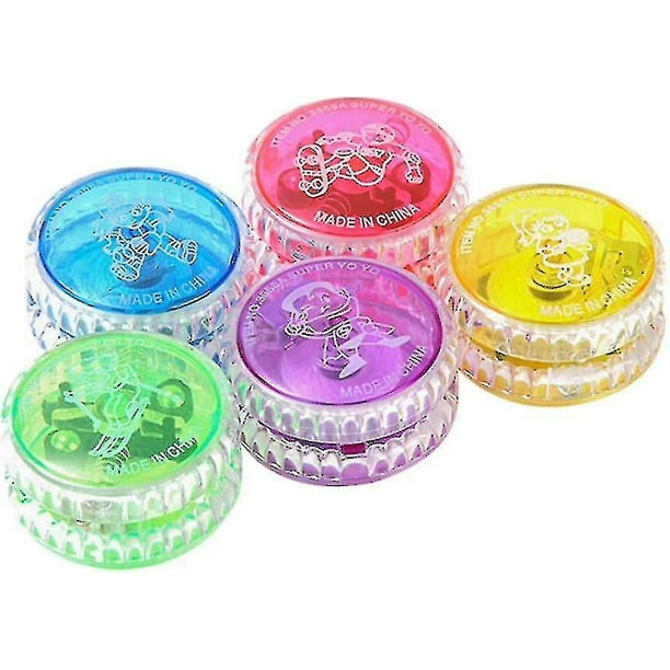5 piezas de juguete de yoyo, juguete de yoyo con luz intermitente, bola de yoyo LED para niños