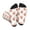 2 Black-2, variant on Orange Fox Print Crew Socks for Men and Women, Men's Soft Moisture-wicking Sock