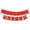 Red, variant on Graduation Party Banner, Red Glittery CONGRATS GRAD Hanging Ornament, 1 Pack Decorative Pennant Garland, for 2025 Graduation Party Home Classroom Indoor Outdoor Photo Booth Background Decorations