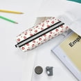 thumbnail image 6 of Cauagu Lips Kiss Print Leather Pencil Pen Case - Stationery Bag Portable Stationery Bag Big Capacity Pencil Pouch Cosmetic Organizer Bag for Men & Women, 6 of 7