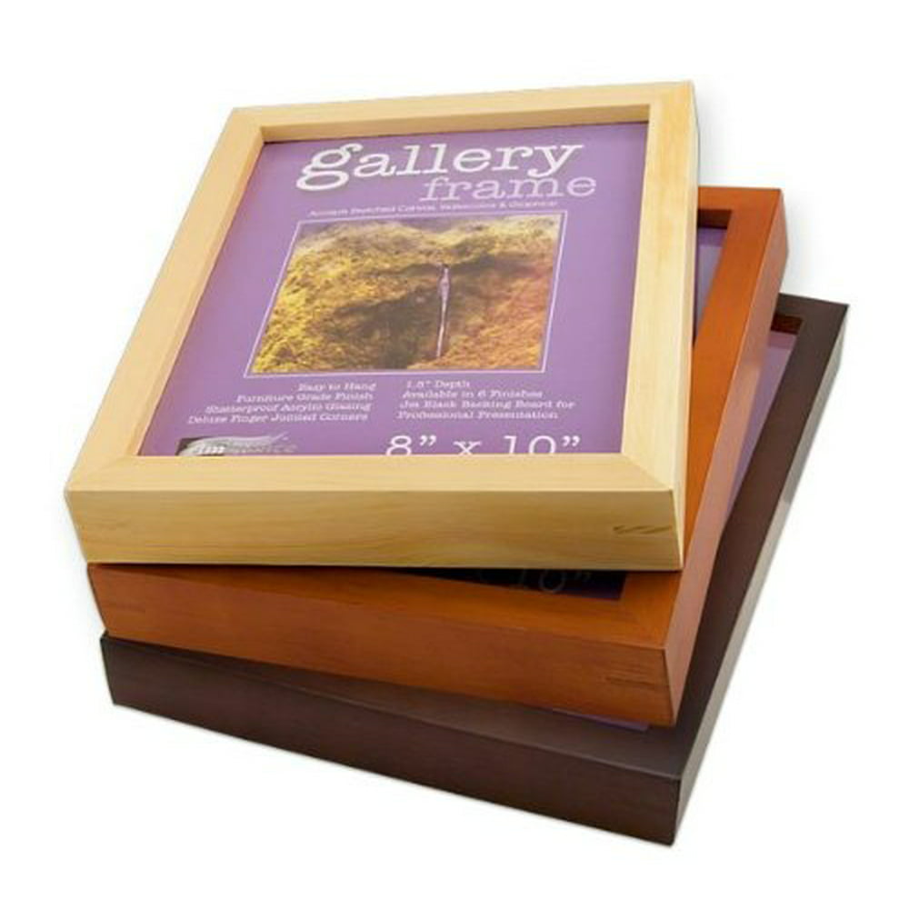 Ambiance Gallery Wood Picture Frame for Stretched Canvas, Artist Panels ...