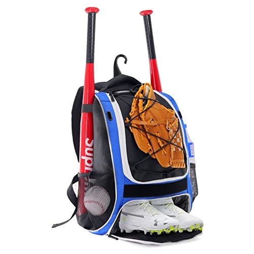 Mochila Wolt Bate de béisbol juvenil Bolsa equipo y utensilios azul