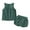 Green, variant on MXIEZI Baby Boys Girls 2Pcs Sleeveless Vest Outfit Kids Summer Pullover Soft Casual Sets for 3M-4Years Infant Toddler Cotton Linen Vest Top Shorts Set