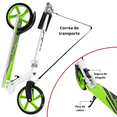 thumbnail image 5 of Scooter Infantil Ajustable con Freno Trasero Ruedas de Goma - Verde, 5 of 5