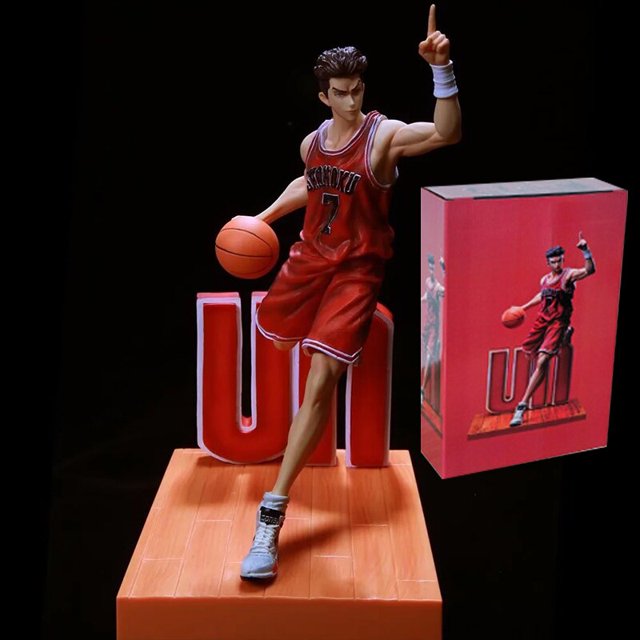 Figuras de acción de SLAM DUNK, Kaede Rukawa/Sakuragi Hanamichi, Ryota Miyagi/Hisashi Mitsui, 38cm Gong Bohan LED