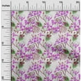thumbnail image 2 of oneOone Velvet Fuschia Pink Fabric Florals Craft Projects Decor Fabric Printed By The Yard 58 Inch Wide, 2 of 4