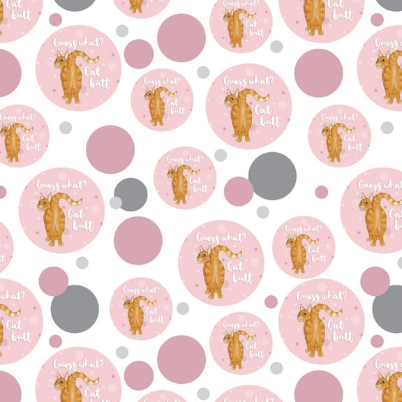 Guess What Cat Butt Premium Gift Wrap Wrapping Paper Roll
