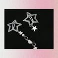 thumbnail image 6 of Unique Bargains 10 Pcs Stars Hair Clips Alloy Hair Stars Barrettes 8 Shapes Y2K Hair Accessories for Women Silver Tone, 6 of 7