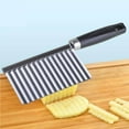 thumbnail image 2 of pitrice Stainless Steel Potato Dough Waves Cutter Slicer Home Kitchen Vegetable Chip Cutter Cooking Tools, 2 of 6
