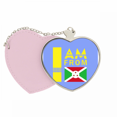 thumbnail image 1 of Soy de Burundi Bolsa de viaje Mirror maquillaje corazón rosa, 1 of 4