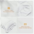 thumbnail image 5 of LUCKYBULL White Double Ruffle Comforter Set Queen Size (90x90 Inch), 3 Pcs Farmhouse Vintage Comforter Set (1 Ruffled Comforter and 2 Pillowcase), Rustic All Season Down Alternative Bedding Set, 5 of 7
