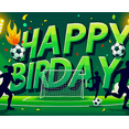 thumbnail image 3 of Football Themed Happy Birthday Background Banner Party Supplies for Birthday Party Photography Props Decorations Backdrop, 3 of 6