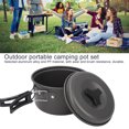 thumbnail image 4 of Pans Camping Cookware Mess Kit Anti Scalding Folding Handle Camping Cooking Pans Set For Travel Outdoor Activities, 4 of 8