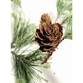 thumbnail image 4 of 5.9FT Christmas Garland with Lights, Prelit Natual Rustic Cedar Pine Garland Christmas Decorations with Pine Cones for Stairs Fireplace Window Wall, Mantle, Farmhouse Indoor Outdoor Decoration, 4 of 6