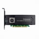 thumbnail image 1 of Tarjeta Adaptadora PCI-e X16 ASM2824 de 4 Puertos, Tarjeta de Conversión SSD NVME de 4 Canales, Tarjeta de Expansión de Almacenamiento para Servidores Industriales, 1 of 5