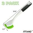thumbnail image 4 of ITTAHO Dish Scrub Brush with Handle, Kitchen Scrubber Set for Cleaning, Double Sided Bristles - 3 Pack, 4 of 9