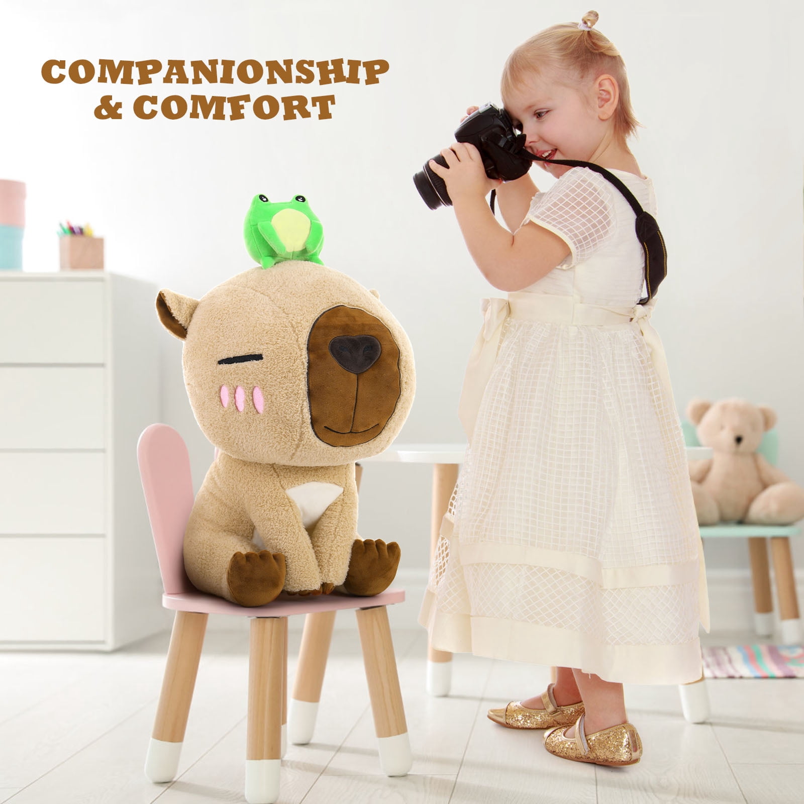 MorisMos 20" Capybara Stuffed Animal,Stuffed Capybara Plush Toy