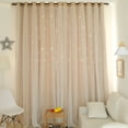 thumbnail image 6 of Willkey Curtains for Girls Blackout curtain-hollow star double layer-1X2 meters window screening Kids Curtains Teen Girl Bedroom Decor -1PCS, 6 of 8